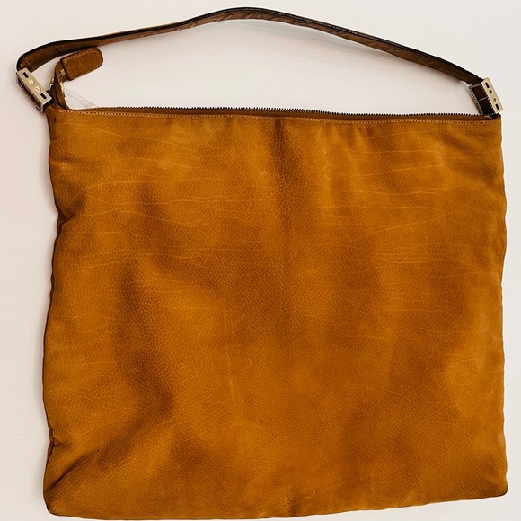 ST. JOHN Suede leather Hobo style crystal embellished single strap w/Riri zipper - Picture 7 of 16